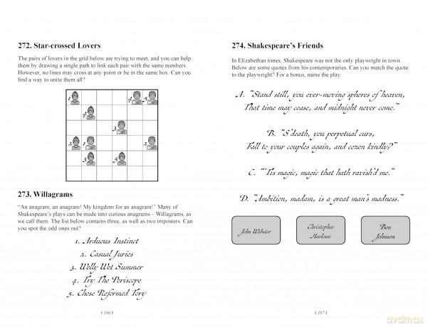 The Shakespeare Puzzle Book: 365 Shakesperean puzzles, posers and conundrums for every day of the year - Roland Hall [KSIĄŻKA]