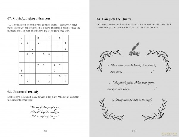 The Shakespeare Puzzle Book: 365 Shakesperean puzzles, posers and conundrums for every day of the year - Roland Hall [KSIĄŻKA]