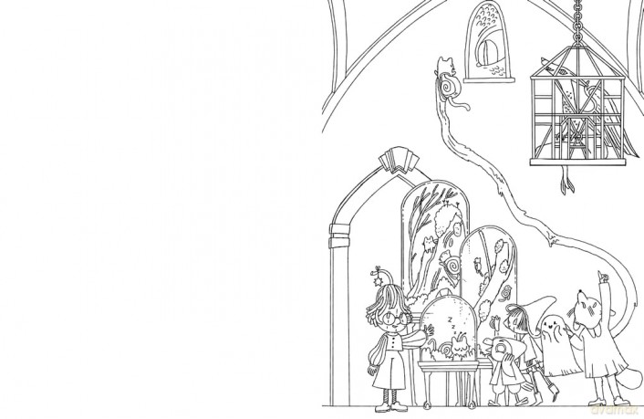 The Spooky Academy: A cozy colouring adventure - Shelley Couvillion [KSIĄŻKA]