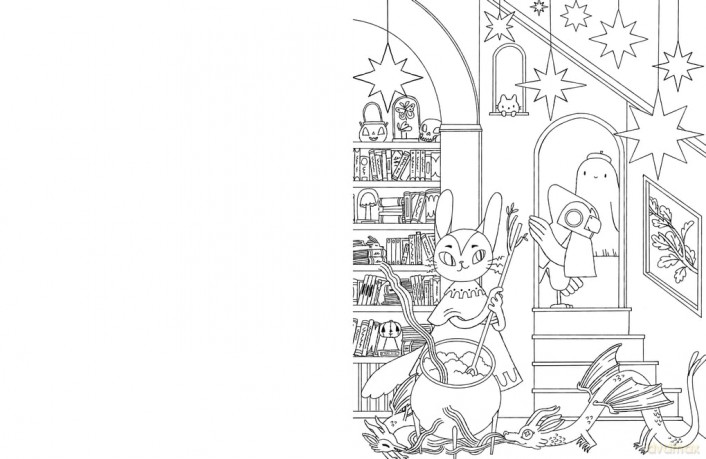 The Spooky Academy: A cozy colouring adventure - Shelley Couvillion [KSIĄŻKA]