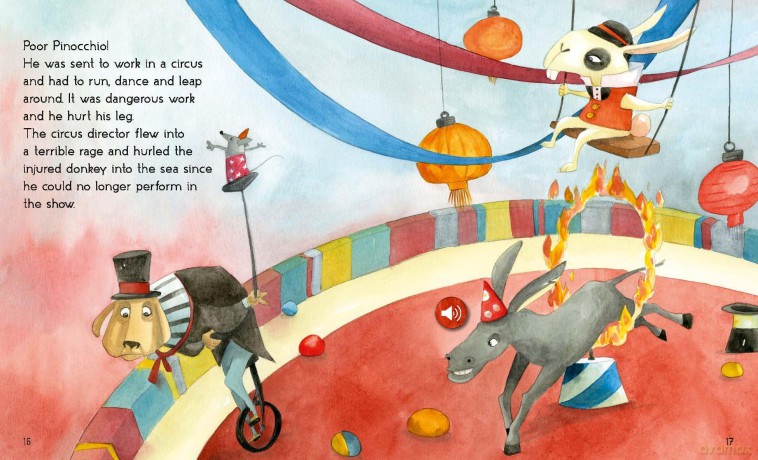 The Storyteller: Pinocchio: Listen to the sound fairytales: 3 - Francesca Rossi [KSIĄŻKA]