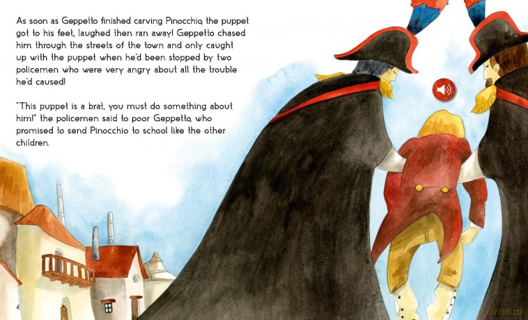 The Storyteller: Pinocchio: Listen to the sound fairytales: 3 - Francesca Rossi [KSIĄŻKA]