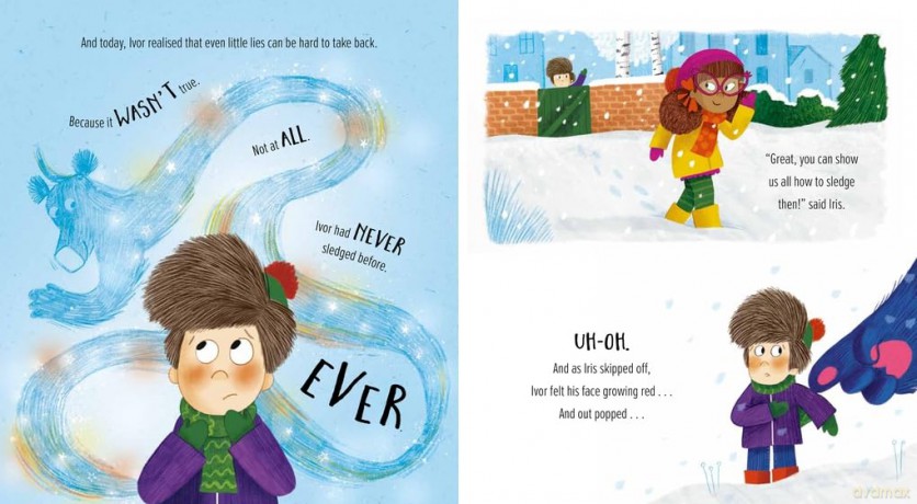 The Super Snowy Bear Behind: A larger-than-life story about telling the truth - Sam Copeland [KSIĄŻKA]