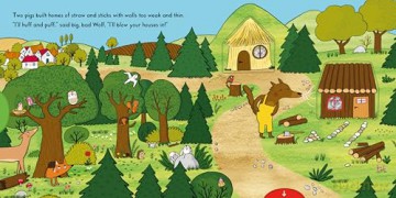 The Three Little Pigs: A Push, Pull, Slide retelling of a beloved magical fairy tale for toddlers - Campbell Books [KSIĄŻKA]