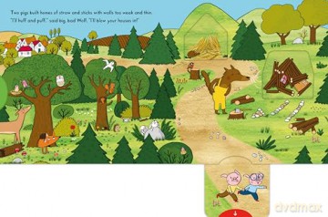 The Three Little Pigs: A Push, Pull, Slide retelling of a beloved magical fairy tale for toddlers - Campbell Books [KSIĄŻKA]
