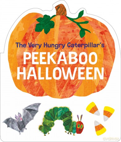 The Very Hungry Caterpillar's Peekaboo Halloween: A pumpkin-shaped board book - Eric Carle [KSIĄŻKA]
