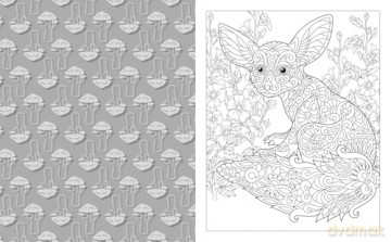 The Wild Animals Colouring Book: Over 45 Images to Colour - Tansy Willow [KSIĄŻKA]