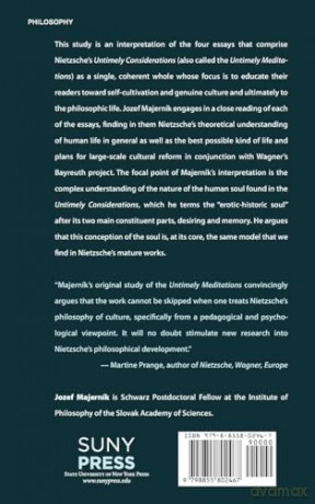 The Young Nietzsche's Education: An Interpretation of Nietzsche's Untimely Considerations - Jozef Majerník [KSIĄŻKA]