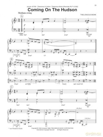 THELONIOUS MONK FAKE BOOK C EDITION: C Instruments [KSIĄŻKA]