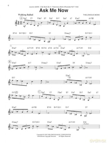 THELONIOUS MONK FAKE BOOK C EDITION: C Instruments [KSIĄŻKA]