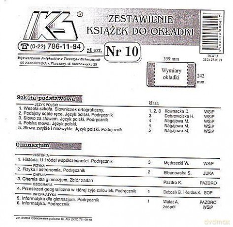 Okładka Nr 10 [SZKOŁA]