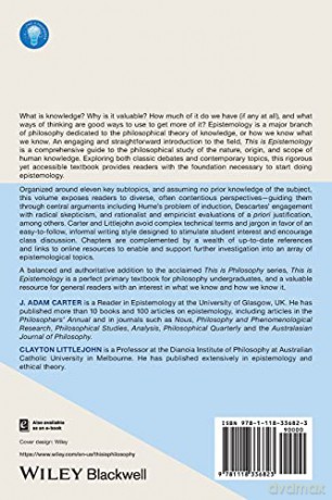 This Is Epistemology: An Introduction - J. Adam Carter [KSIĄŻKA]