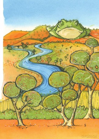 Tiddalick, the Greedy Frog: An Aboriginal Dreamtime Story - Nicholas Wu [KSIĄŻKA]