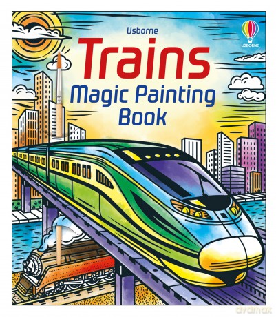 Trains Magic Painting Book - Sam Baer [KSIĄŻKA]