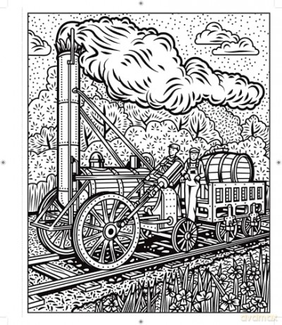 Trains Magic Painting Book - Sam Baer [KSIĄŻKA]