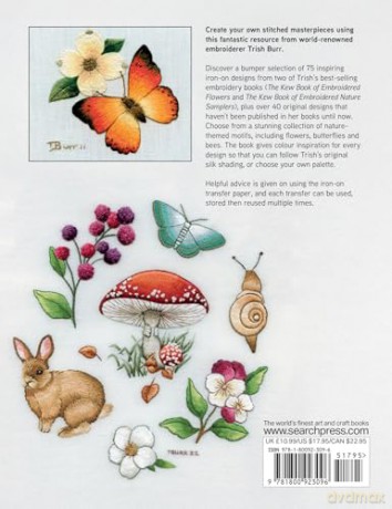 Trish Burr's Nature Embroidery Transfers: 75 iron-on designs - Trish Burr [KSIĄŻKA]