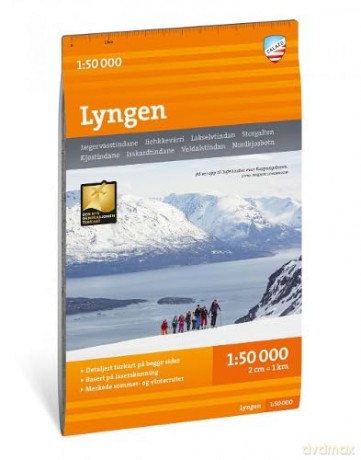 Turkart Lyngen 1:50 000 - Calazo Forlag [KSIĄŻKA]