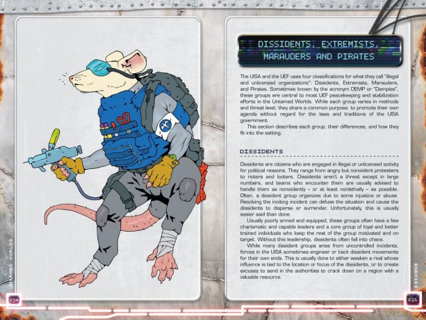 Untamed Worlds: Anthropomorphic Science Fiction Roleplaying - Jack Norris [KSIĄŻKA]