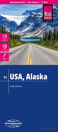 USA 11 Alaska Map 1:2,000,000 scale - Waterproof, Tearproof and with real photos - Reise Know-How [KSIĄŻKA]