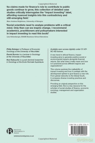 Varieties of Impact Investing: Creating and Translating a Label in Local Contexts - Philip Balsiger [KSIĄŻKA]