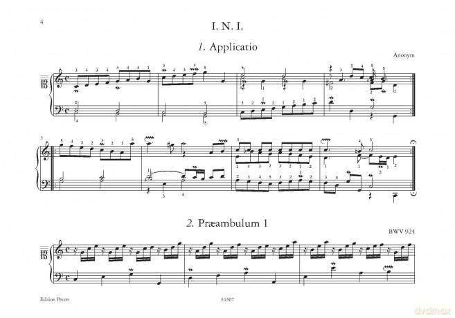 W.F. Bach: Notebook for Wilhelm Friedemann Bach - Johann Sebastian Bach [KSIĄŻKA]