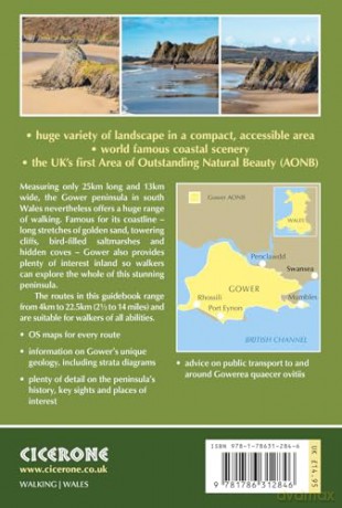 Walking in Gower: 30 walks exploring the National Landscape in South Wales - Andy Davies [KSIĄŻKA]
