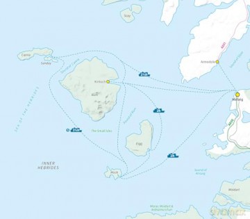 Walking Rum and the Small Isles: Rum, Eigg, Muck, Canna - Peter Edwards [KSIĄŻKA]
