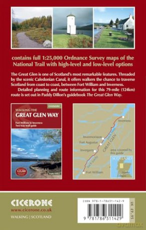 Walking the Great Glen Way Map Booklet: 1:25,000 OS Route Mapping - Paddy Dillon [KSIĄŻKA]