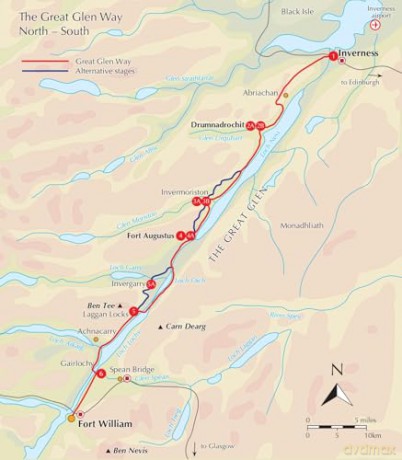 Walking the Great Glen Way Map Booklet: 1:25,000 OS Route Mapping - Paddy Dillon [KSIĄŻKA]