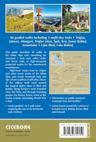 Walking the Julian Alps of Slovenia: Mountain walks and short treks - Justi Carey [KSIĄŻKA]