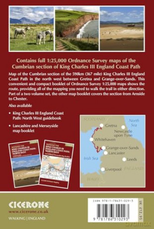 Walking the King Charles III England Coast Path: North West - Cumbria Map Booklet: 1:25,000 OS Route Map Booklet - Ange Harker [KSIĄŻKA]