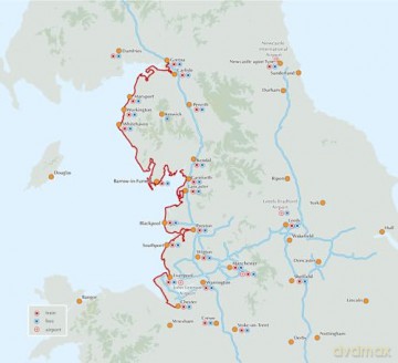 Walking the King Charles III England Coast Path: North West: NATIONAL TRAIL - Cumbria, Lancashire and Merseyside Coast - Ange Harker [KSIĄŻKA]