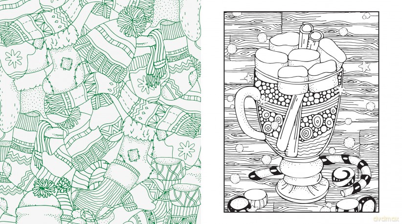 Winter is Here! A Coloring Book: Color the Season of Snowy Scenes and Cozy Firesides - Over 100 Pages to Color - Editors of Chartwell Books [KSIĄŻKA]