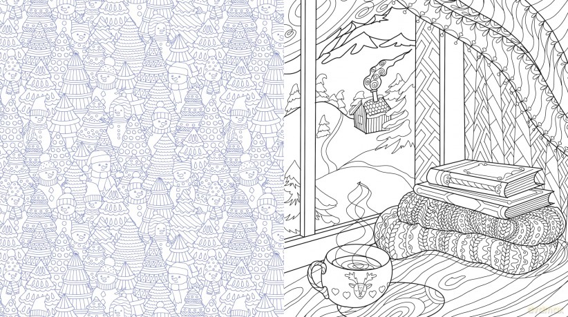 Winter is Here! A Coloring Book: Color the Season of Snowy Scenes and Cozy Firesides - Over 100 Pages to Color - Editors of Chartwell Books [KSIĄŻKA]