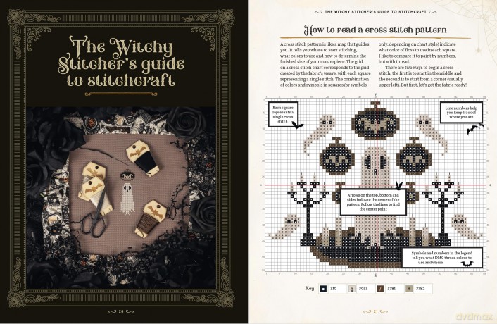 Witchy Stitching: 25 Patterns to Haunt Your Home - The Witchy Stitcher [KSIĄŻKA]
