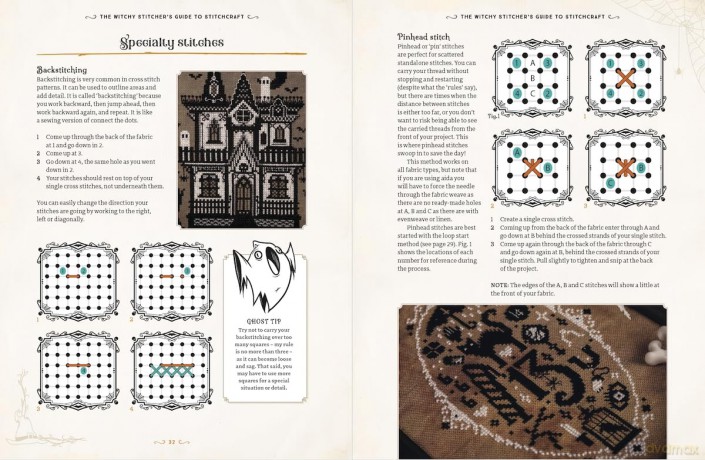 Witchy Stitching: 25 Patterns to Haunt Your Home - The Witchy Stitcher [KSIĄŻKA]