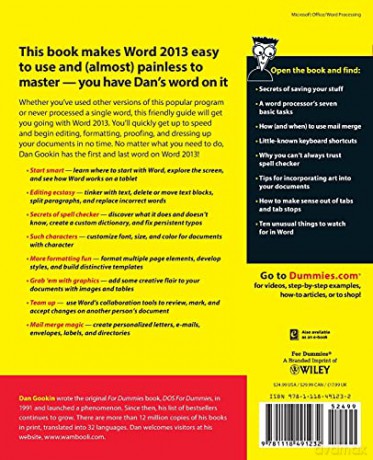 Word 2013 For Dummies - Dan Gookin [KSIĄŻKA]