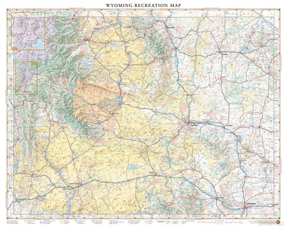 Wyoming Recreation Map - The Cowboy State! - Benchmark Maps [KSIĄŻKA]