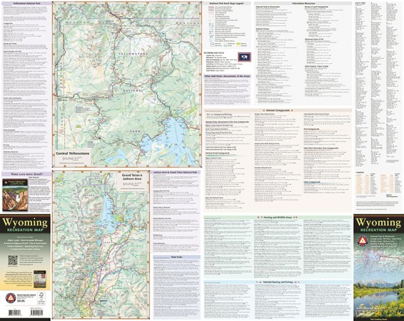 Wyoming Recreation Map - The Cowboy State! - Benchmark Maps [KSIĄŻKA]