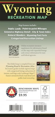 Wyoming Recreation Map - The Cowboy State! - Benchmark Maps [KSIĄŻKA]