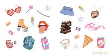 Y2K Stickers: 500+ Bold, Bubbly, and Blingy Stickers to Relive the '90s and '00s - Adams Media [KSIĄŻKA]