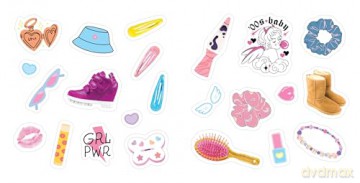 Y2K Stickers: 500+ Bold, Bubbly, and Blingy Stickers to Relive the '90s and '00s - Adams Media [KSIĄŻKA]