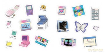Y2K Stickers: 500+ Bold, Bubbly, and Blingy Stickers to Relive the '90s and '00s - Adams Media [KSIĄŻKA]