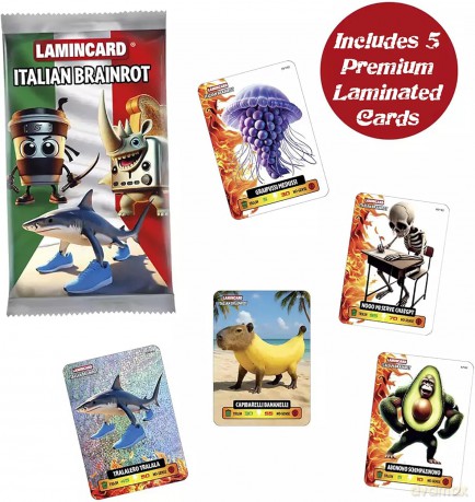 (bundle product) Brainrot - Collectible Cards 5 Pack Asst. (498-50004)