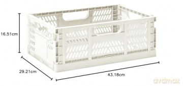 3 Sprouts - Modern Folding Crate Large Cream