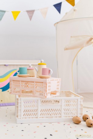 3 Sprouts - Modern Folding Crate Large Cream