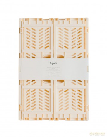 3 Sprouts - Modern Folding Crate Large Cream