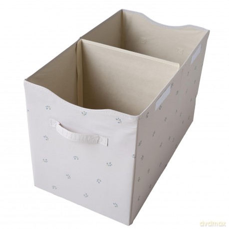 3 Sprouts - Recycled Folding Toy Chest - Blueberry/Taupe
