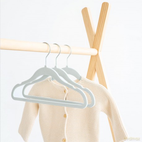 3 Sprouts - Velour Hanger (15 pcs.) - Blue