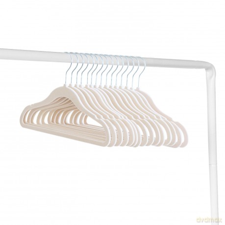 3 Sprouts - Velvet Hanger (Set of 15) - Beige